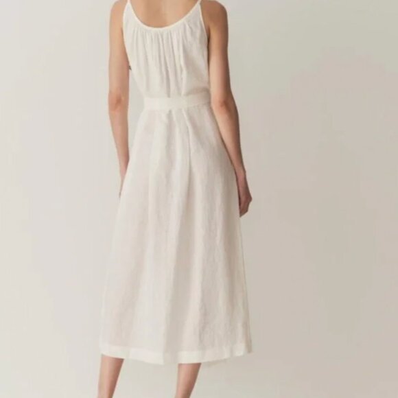 NWT Doen Nevita Linen Maxi Dress White Size S - Picture 2 of 7